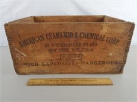 High Explosives Wooden Crate 18" L