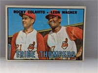 1967 Topps Tribe Thumpers Colavito Wagner #109