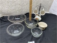 Kernewek Mugs & bowl, clear bowls