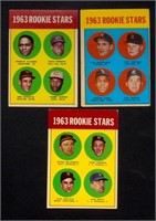 (2) 1963 Topps Rookies BB Cards