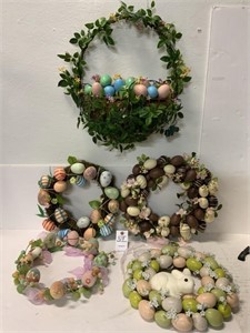 5 Easter Egg Wreaths