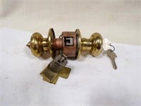 Brass Door Lock set with keys