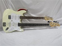 Stratocaster Double Neck Electric Guitar / Bass