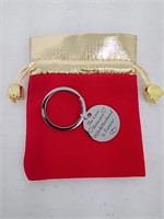 New love/couples themed key chain 1 inch diameter