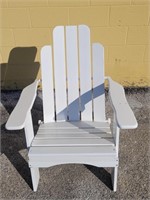 White Wooden Folding Muskoka Chair