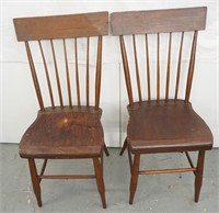 Pair of Spindle Back Chairs