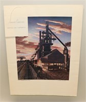 Jackson Lee Nesbitt Litho Sheffield Blast Furnace