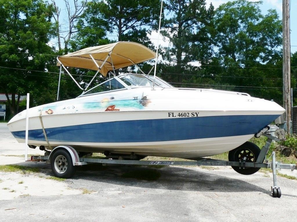 1995 21' Buddy Cabin Dynasty Boat w/ Trailer *