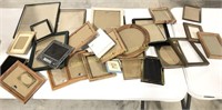 Box lot of approximately 30 small picture frames