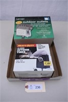 Outdoor Outlets 1 w/ timer and 1 w/switch