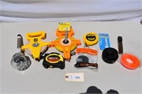 100" Open Frame Tape measures and trimmer items