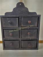 Vintage Metal Wall Mount Spice Cabinet