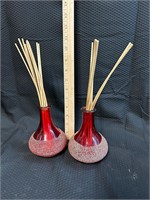 4" Red Vase Scented Oil Sticks