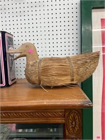 Vintage Straw Duck