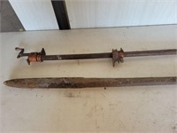 Pry bar and clamp