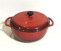 Lodge Cast Iron Dutch Oven in Red