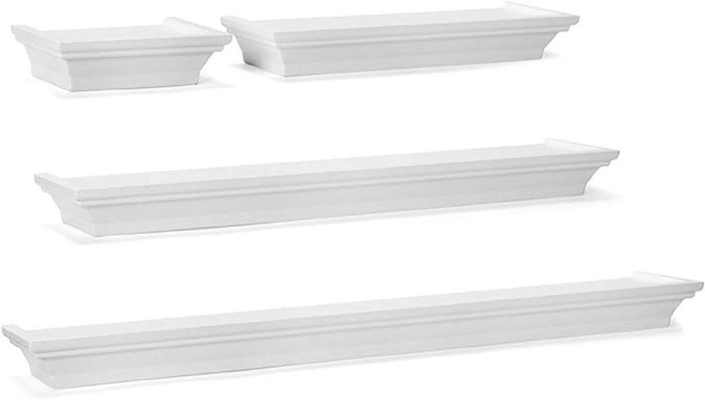 Melannco Wall Shelves, Set of 4