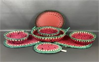Woven Watermelon Baskets Lot
