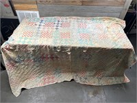 Antique Handmade Weighted Quilt