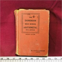 Dominion High School Arithmetic 1936 Book