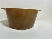 Vintage PYREX EARLY AMERICAN BROWN EAGLE ROUND