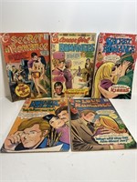 Vintage lot of 5 comics Secret Romance Love story