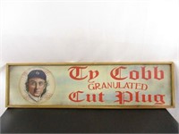 Ty Cobb "Cut Plug" Ad Signage