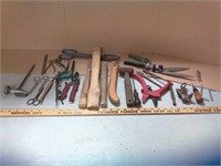 Hand tools- Various clippers, scissors, wooden