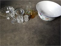 Glassware and bowl