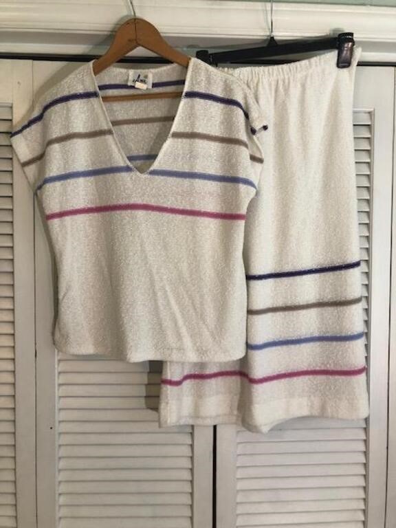 VINTAGE ANN 2PC KNITTED MATCHING SET SIZE 14/15