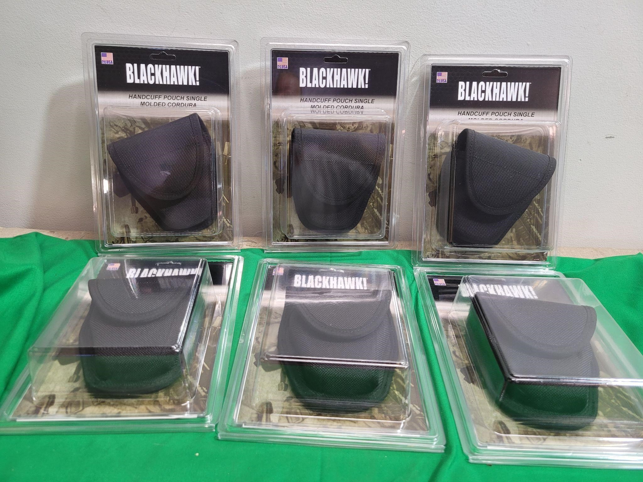 (6) Handcuff Pouches by Blackhawk