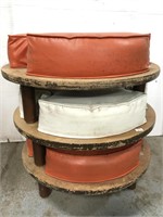 Retro stacking stools