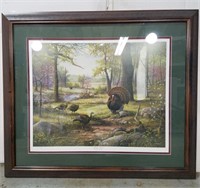Jerry Thrasher framed Ducks Unlimited artwork