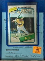 1980 RICKEY HENDERSON ROOKIE CARD