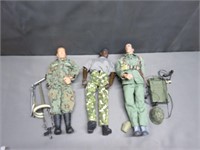 3 12" Military Figures GI Joe Universal Peacekee