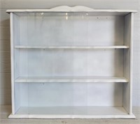 Wood Display Shelf w/ Glass Doors