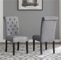 Roundhill Leviton Wood Tufted Dining Chair  2