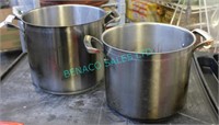 2X, THERMALLOY 10"D S/S INDUCTION SAUCEPOTS