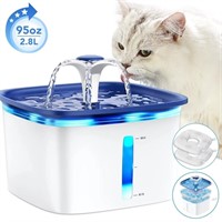 WFF8459  Ophanie Pet Water Fountain 95oz/2.8L, Blu