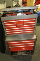 CRAFTSMAN DOUBLE STACK TOOL BOX WITH CONTENTS