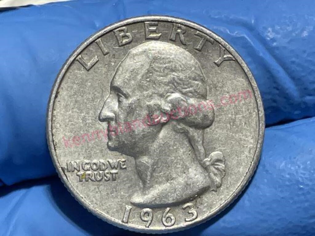 1963-D Washington Silver Quarter (90% silver)