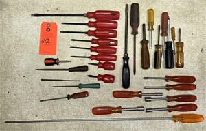 Assorted Screw Drivers & Nut Drivers