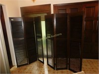Shutters/Room Dividers Set of 2 Wooden Approx.