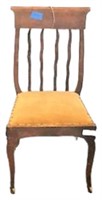 Velvet Covered Side Chair
