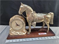 1950s Horse Mantle Clock Works