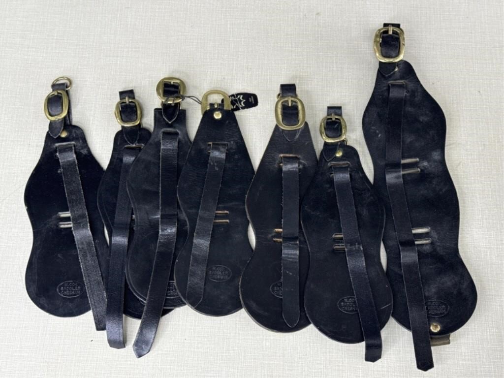 Lot of Leather Strap Medallions for Horses