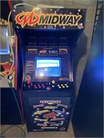 MIDWAY MULTIPLE CONSOLE ARCADE MACHINE TURNS ON