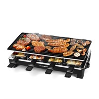 Raclette Table Grill, Techwood Electric Indoor Gri