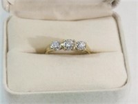 Ring - 10K Gold - Diamond, Size 7.25