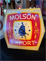 20 x 20” Light Up Molson Export Sign